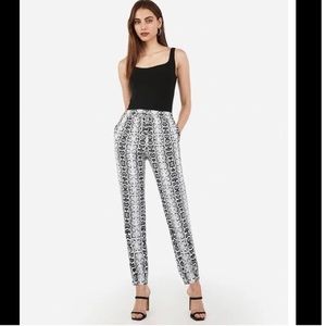 Snake Print Jogger Pants